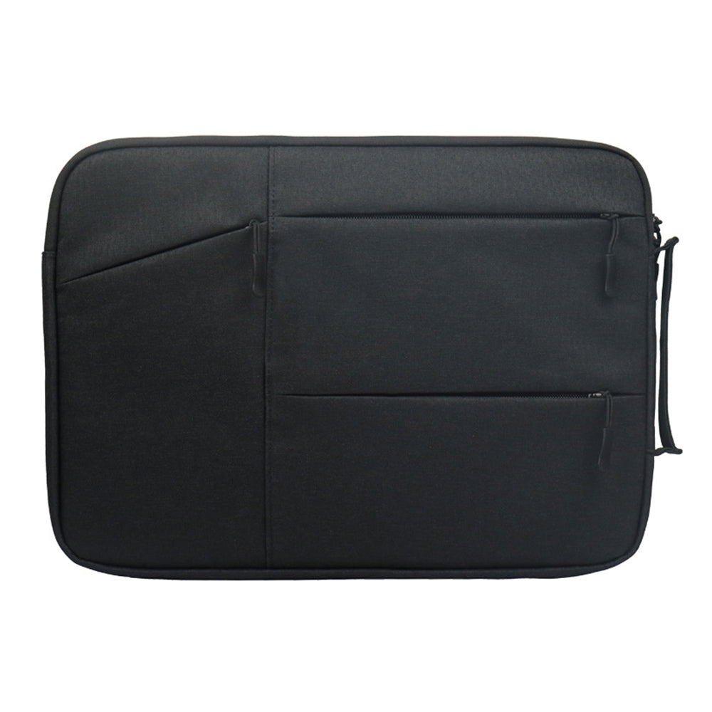 Uniqkart QY-C009 Anti-Drop Carry Case with 3 Outer Pouch/Handle Wear-Resistant Sleeve Bag for 11.6-inch Laptops Portable Storage Bag - Black