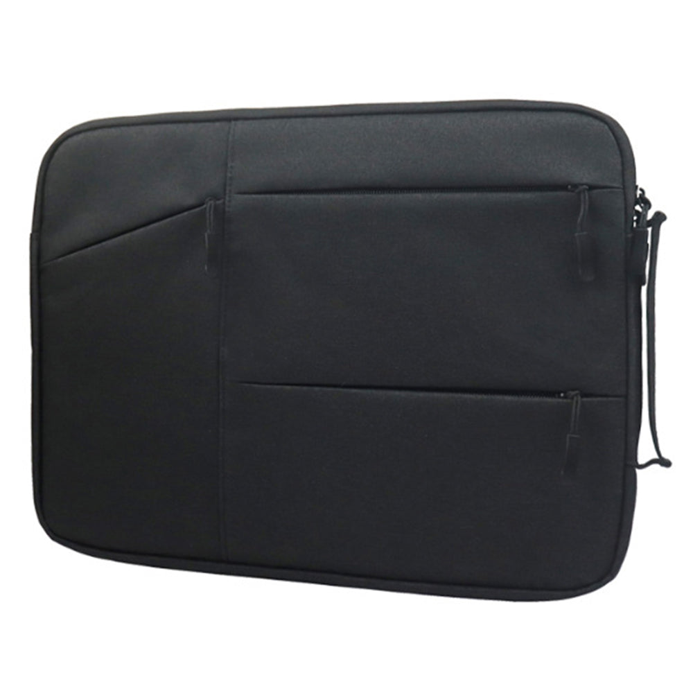 Uniqkart QY-C009 Anti-Drop Carry Case with 3 Outer Pouch/Handle Wear-Resistant Sleeve Bag for 11.6-inch Laptops Portable Storage Bag - Black