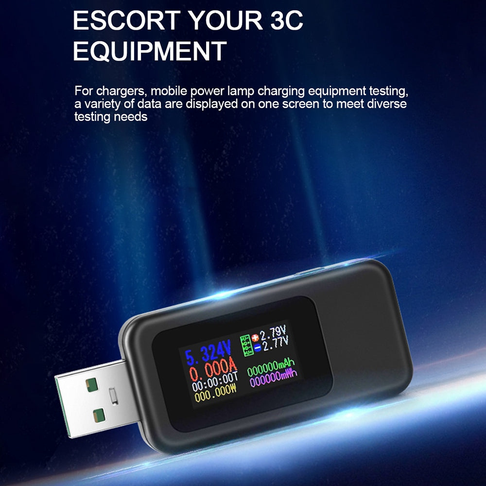 KWS KWS-MX18L DC Digital Voltmeter Ammeter USB Tester Current Voltage Meter Power Bank Charger Detector