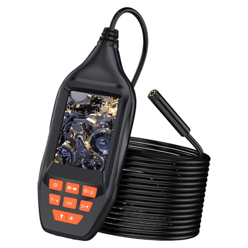 M30 15m Hard Wire Waterproof Sewer Pipe Industrial Endoscope Single 8mm Lens 3.0inch IPS Screen 1080P Camera with 8 LED Lights