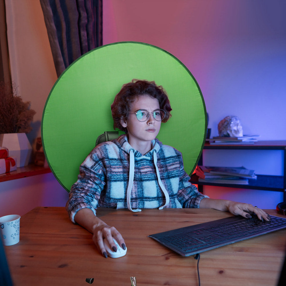 110cm Chair Mounted Green Screen Photography Backdrop Background Chromakey Cloth Photography Background