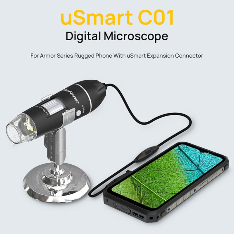 uSmart C01 Wired Digital Microscope for Power Armor 19 / 18T / 18 / 16 Pro / 13 / Armor 9 / 9E Pocket Microscope