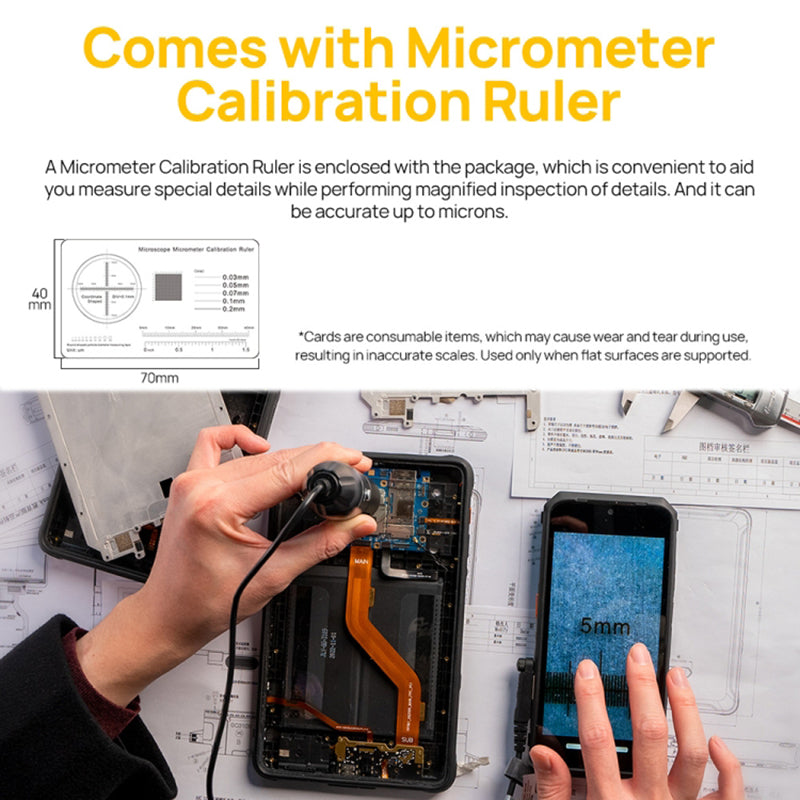 uSmart C01 Wired Digital Microscope for Power Armor 19 / 18T / 18 / 16 Pro / 13 / Armor 9 / 9E Pocket Microscope