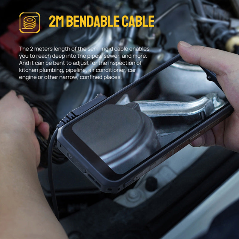 uSmart E02 Endoscope Dual Camera Borescope Scope Camera for Power Armor 19 / 18T / 18 / 16 Pro / 13 / Armor 9 / 9E