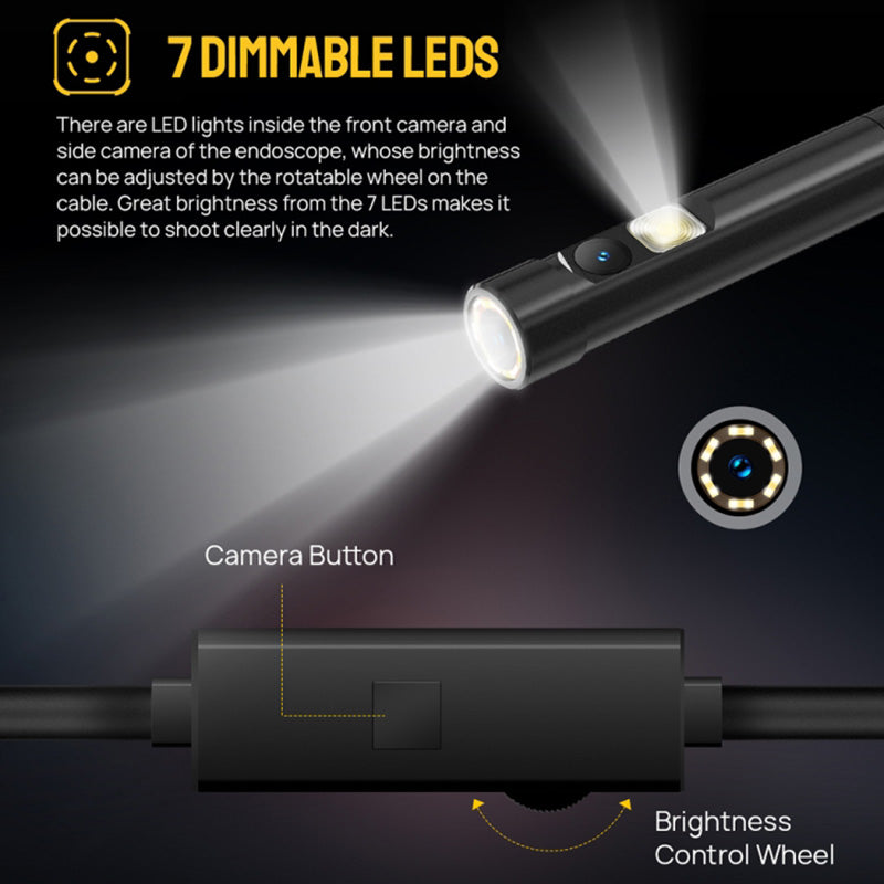 uSmart E02 Endoscope Dual Camera Borescope Scope Camera for Power Armor 19 / 18T / 18 / 16 Pro / 13 / Armor 9 / 9E