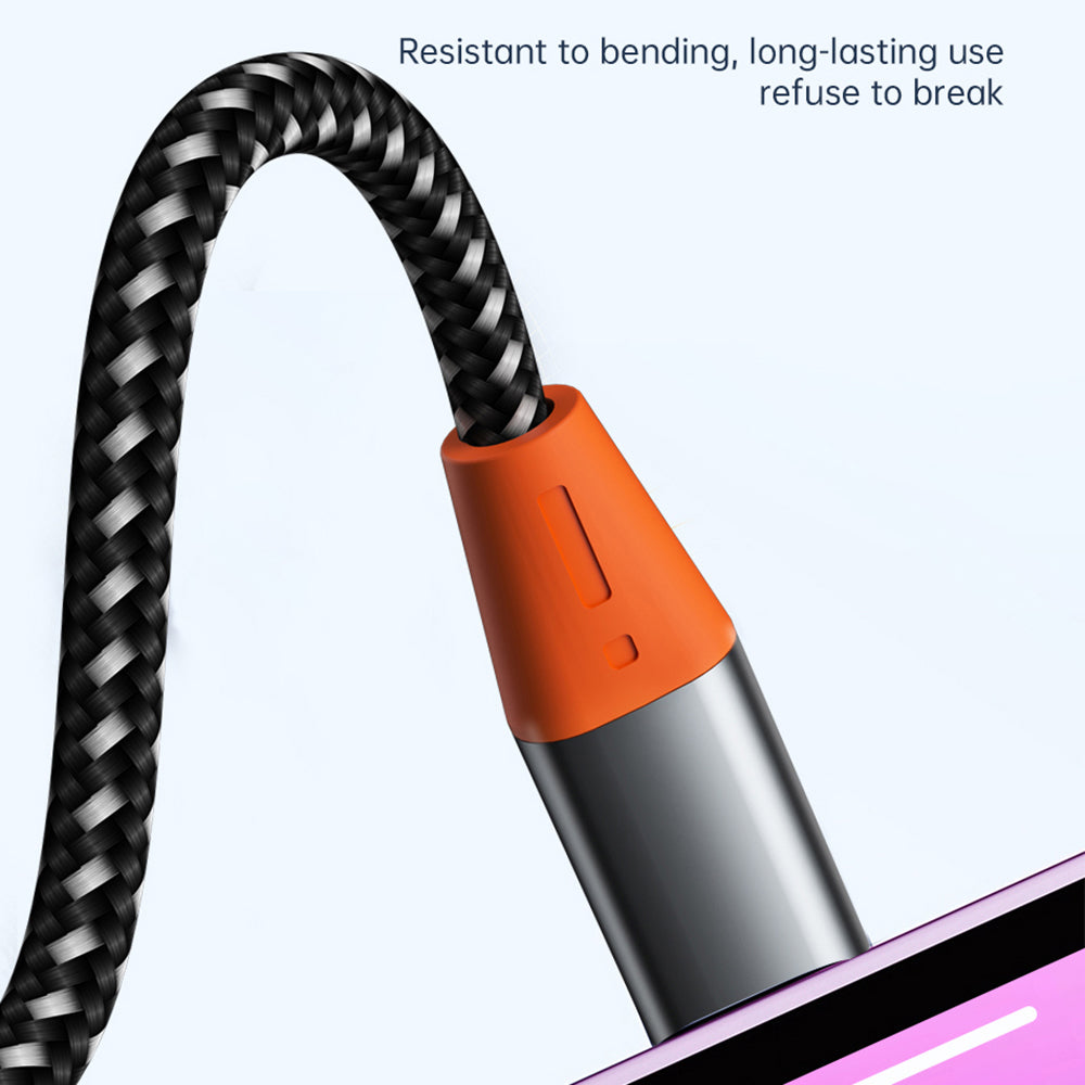 Wiwu YP06 1.2m Lightning Male to 3.5mm Male Audio Cable Aluminum Alloy + Nylon Braided Car Audio Cord