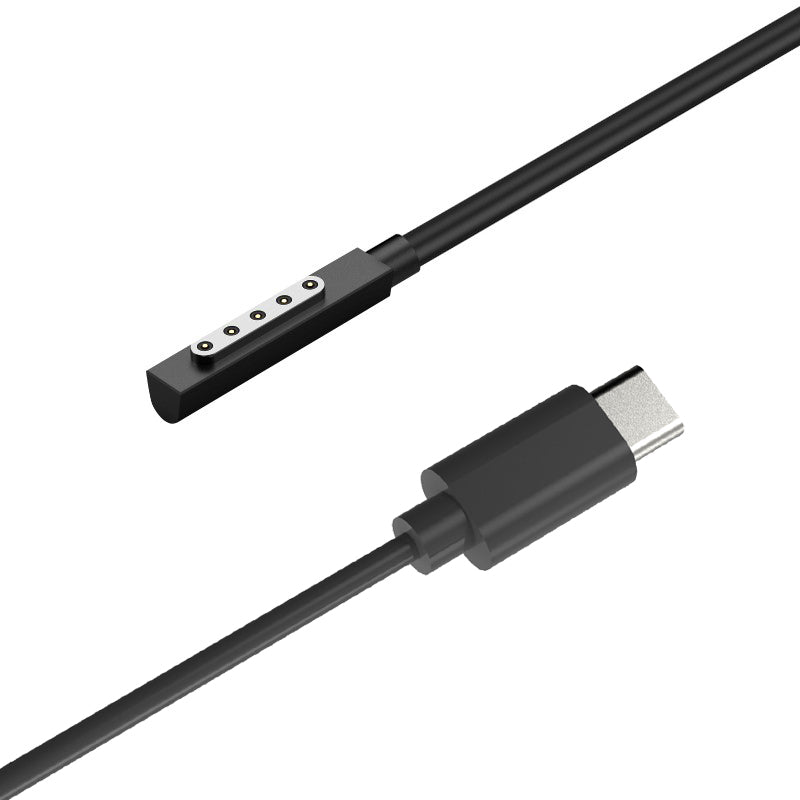 PD 65W Fast Charging Cable for for Microsoft Surface RT / Surface Pro 1 2 , Magnetic Type-C Cable Power Supply Wire