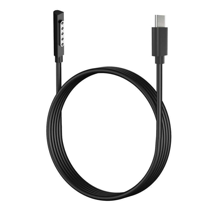 PD 65W Fast Charging Cable for for Microsoft Surface RT / Surface Pro 1 2 , Magnetic Type-C Cable Power Supply Wire