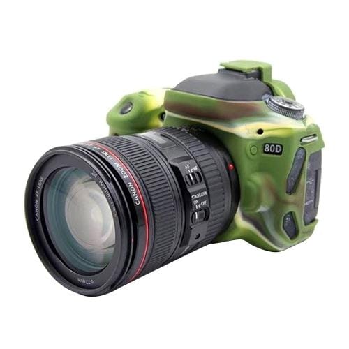 PULUZ Soft Silicone Protective Case for Canon EOS 80D (Style1)
