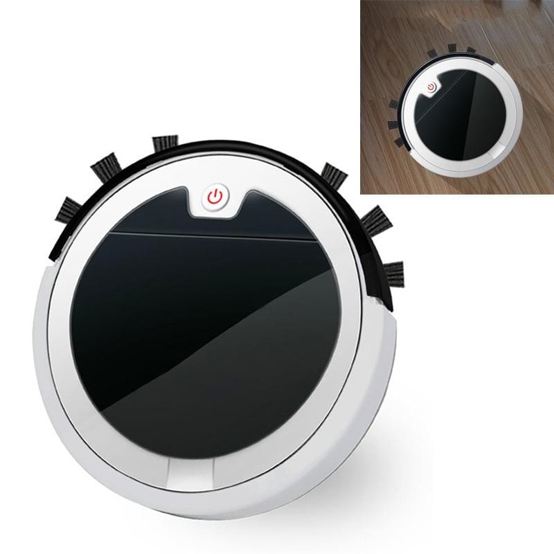 Home Smart Sweeping Robot Planning Route Remote Control Large Suction Cleaner Sweeper (White Black)