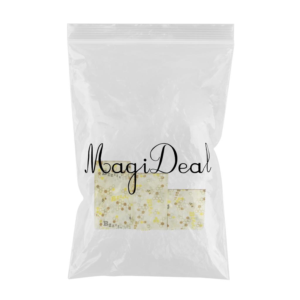 4Pcs Reusable Beeswax Food Wraps for Bread Sandwich Bees Wax Bee