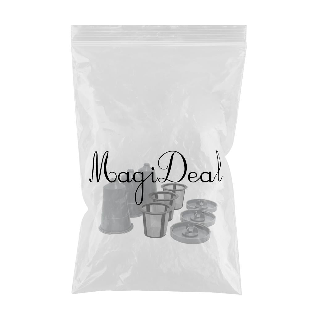 3x Reusable K Cups Refillable Pod Coffee Filters for Cafe Bar Gray