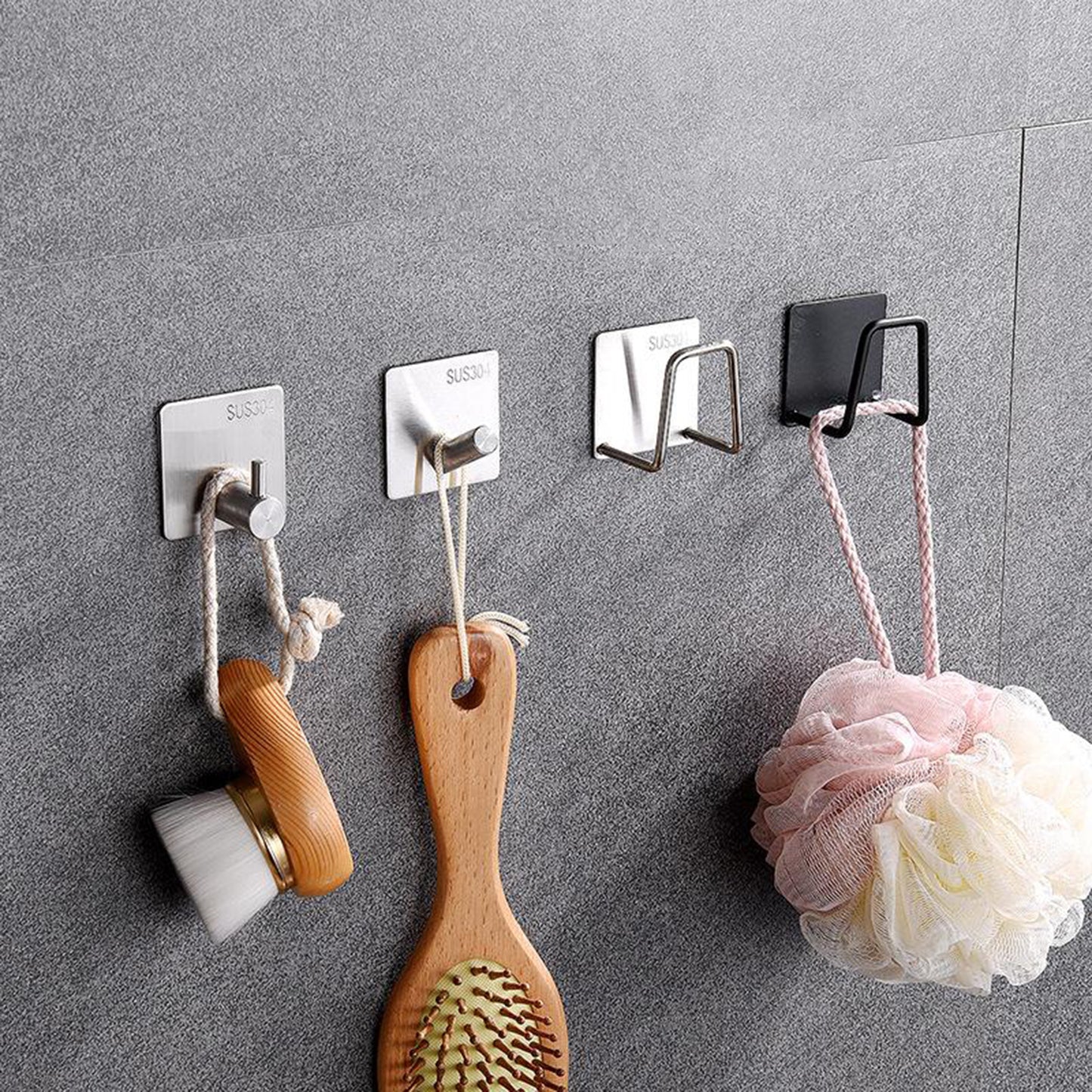 Sink Drain Rack Adhesive Sponge Holders Sponge Holder Shelf Silver Style 2