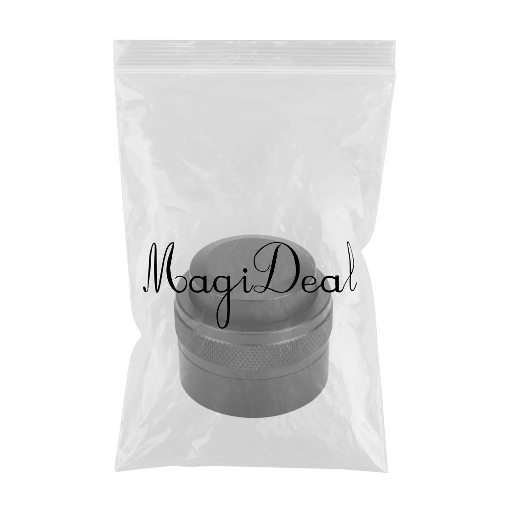 51mm Espresso Distributor Coffee Powder Press Tamper Metal Adjustable Black