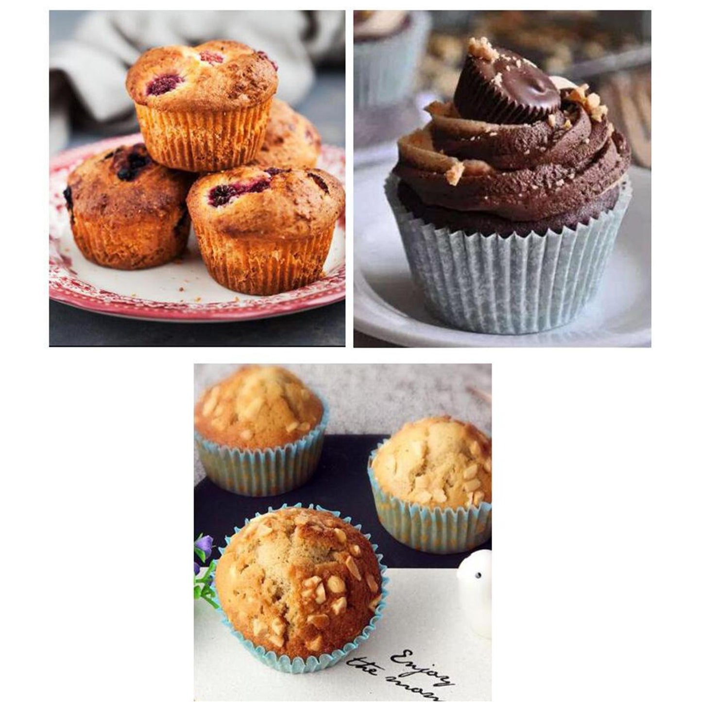 Muffin Pan Cupcake Pan Silicone Baking Mold Non-Stick for Kitchen Coloful