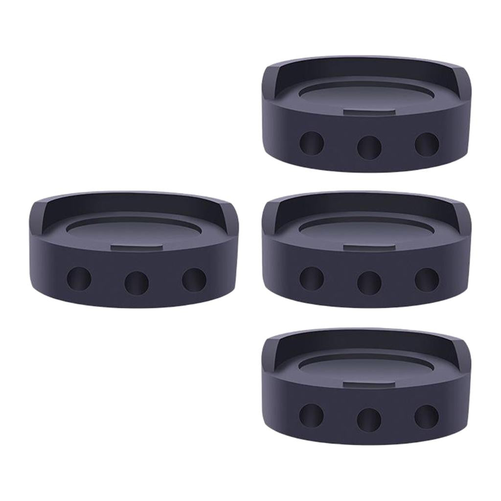 4x Black Rubber Anti Vibration Pads Shock Absorbing for Washing Machine