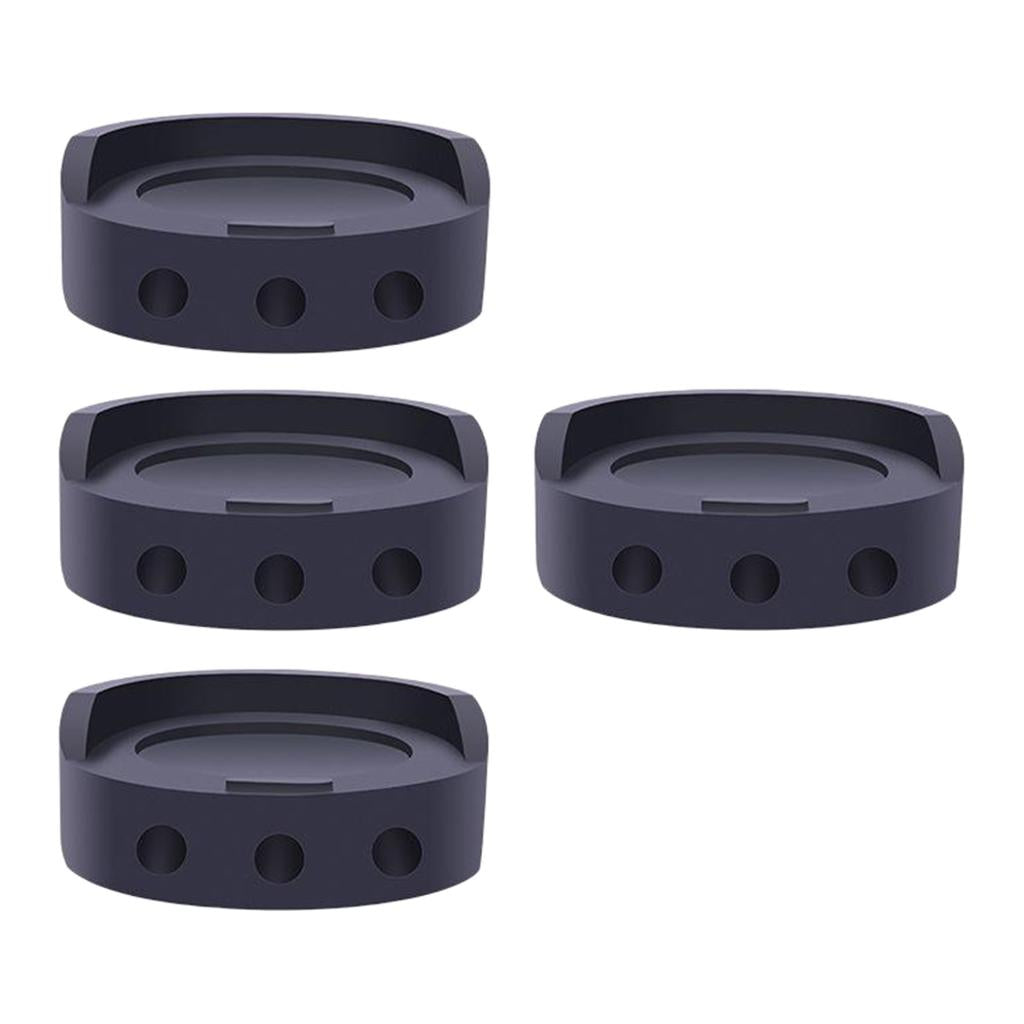 4x Black Rubber Anti Vibration Pads Shock Absorbing for Washing Machine