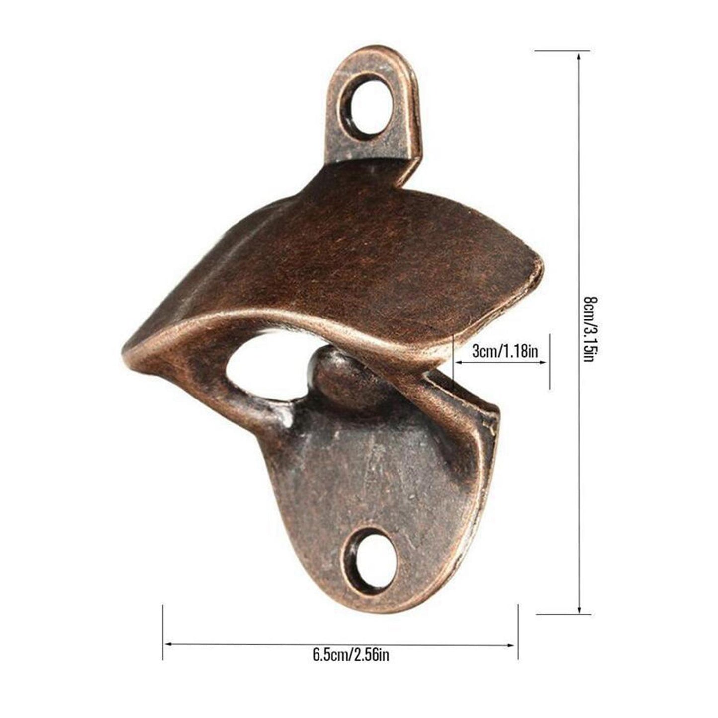 10pcs Wall Mounted Bottle Opener Bar Accessories Beer Opener for Home Bar Antique Copper