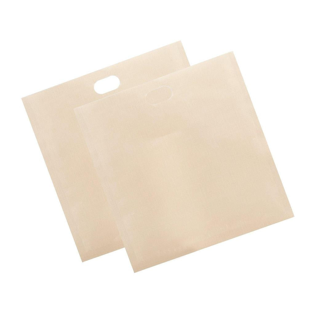 5x Non-Stick Heat Resistant Sandwich Toaster Bags Safe Reusable Pastry Bags 16x16.5cm