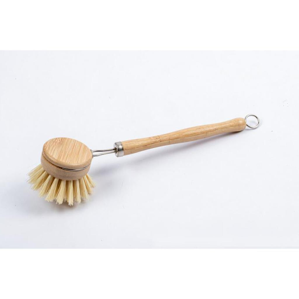 Dish Brush Wooden Handle Kitchen Brushes Nylon Bristle Natural Scrubber brush