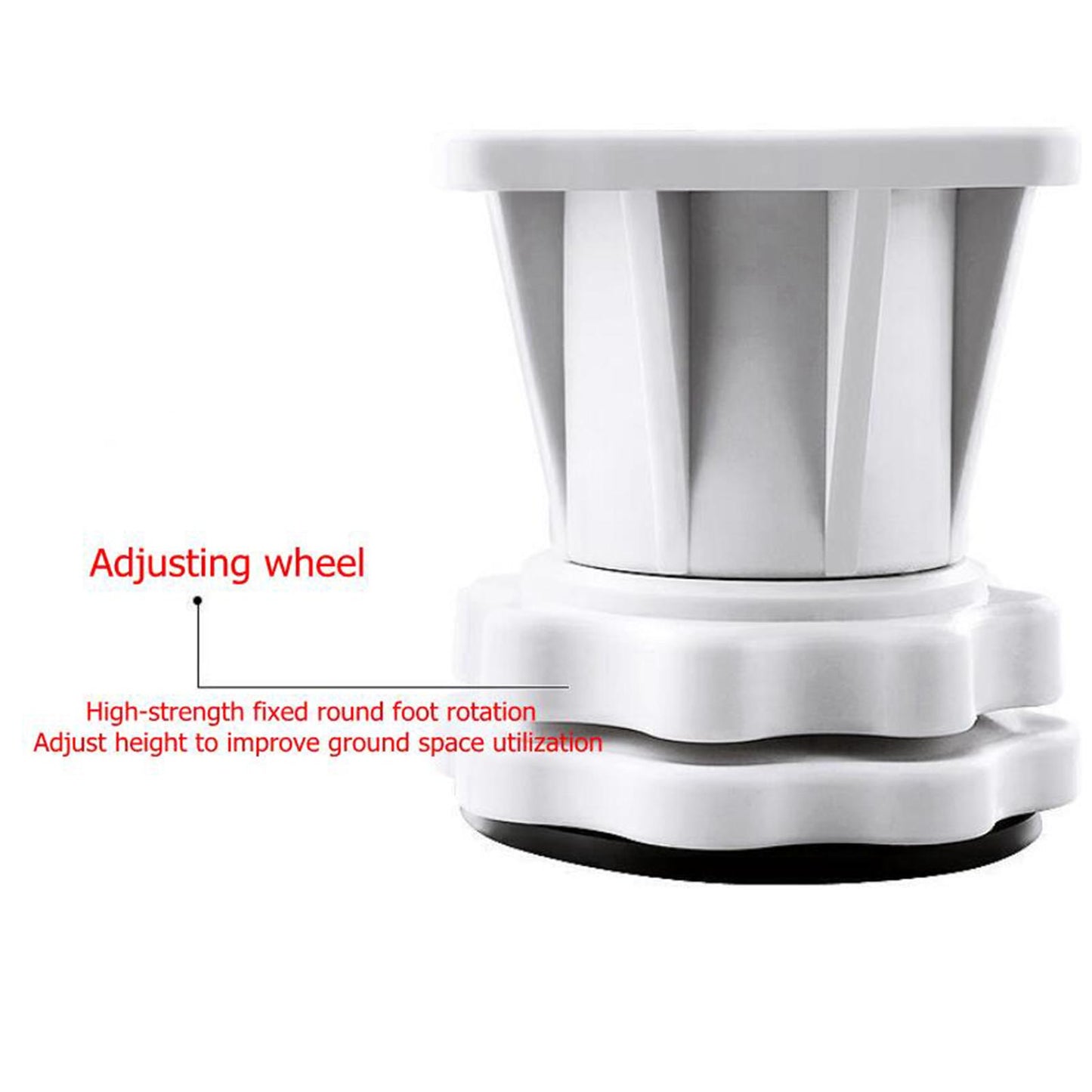 Adjustable Washing Machine Stand Stable Fridge Base Support 4 Strong Feet Gray