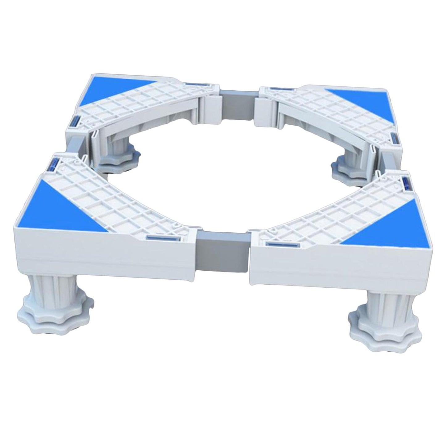 Adjustable Washing Machine Stand Stable Fridge Base Support 4 Strong Feet White