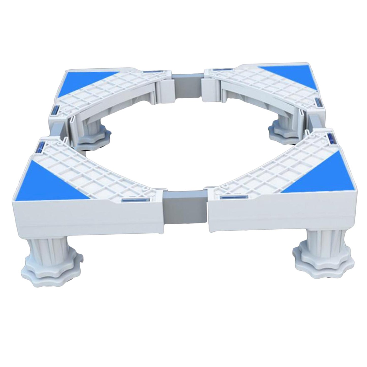 Adjustable Washing Machine Stand Stable Fridge Base Support 4 Strong Feet White