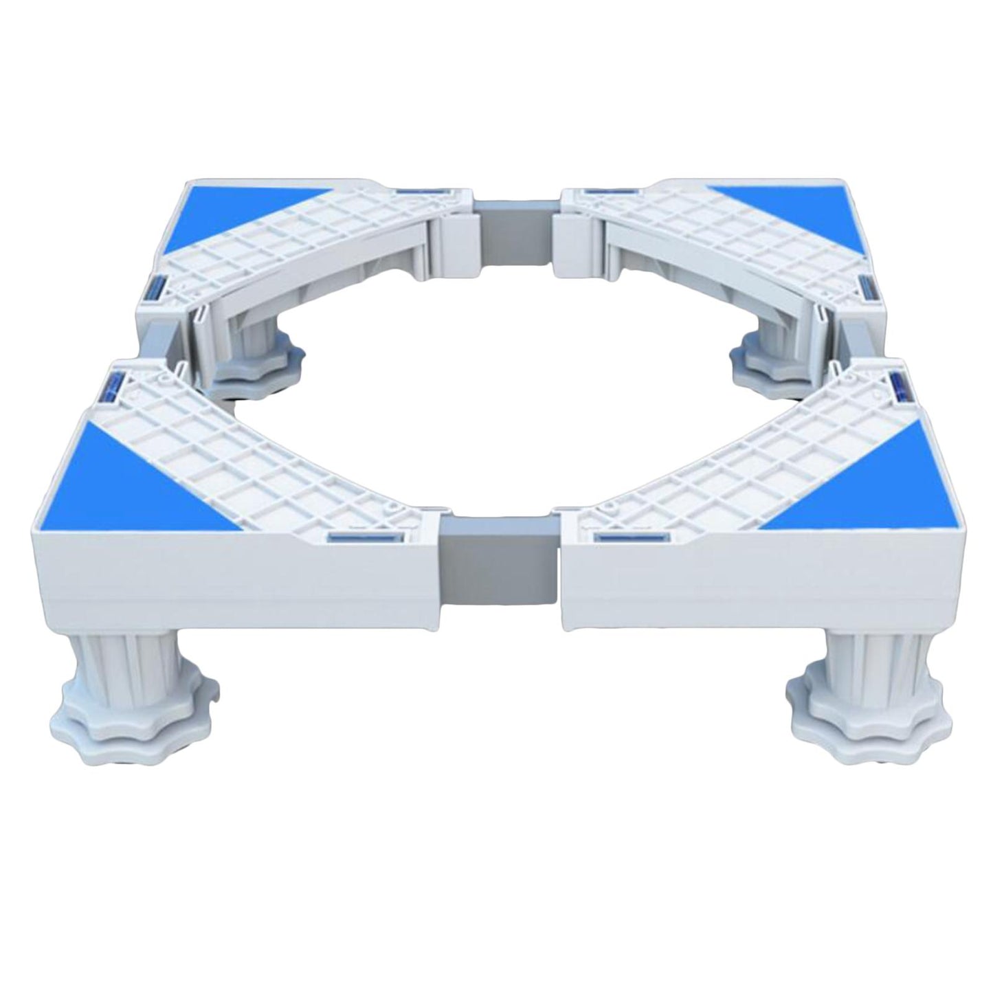 Adjustable Washing Machine Stand Stable Fridge Base Support 4 Strong Feet White