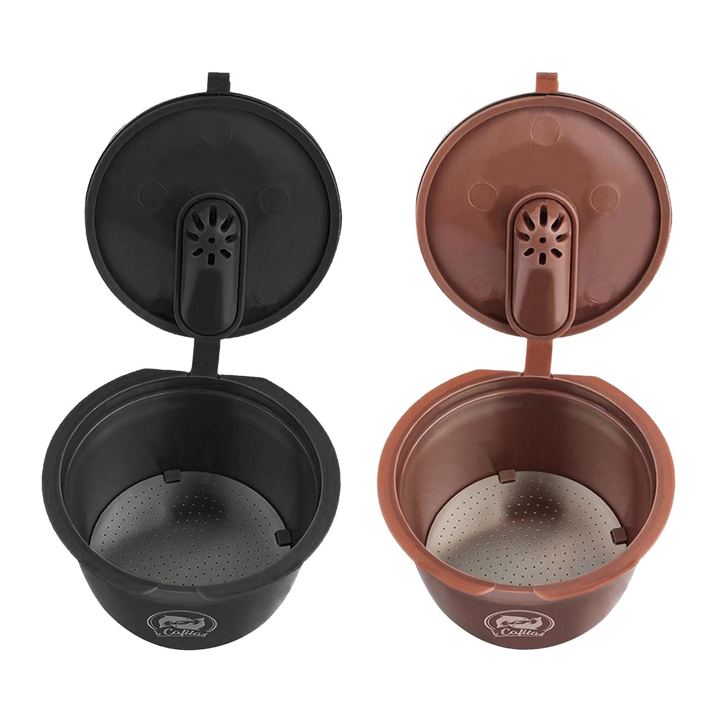 Refillable Coffee Capsule Cup For Nescafes Coffee Machine Brown