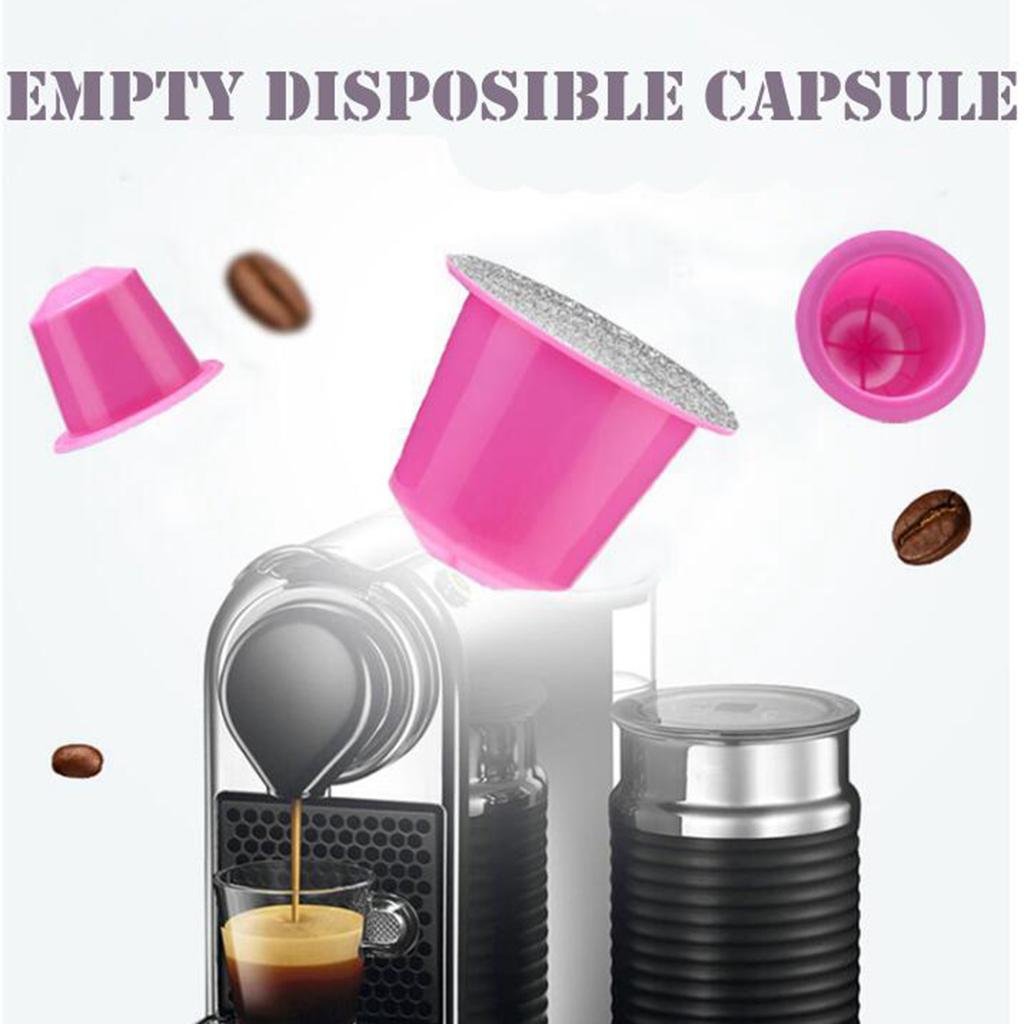 60x Coffee Capsule Cup Espresso Filter Coffee Machine for Home Pink