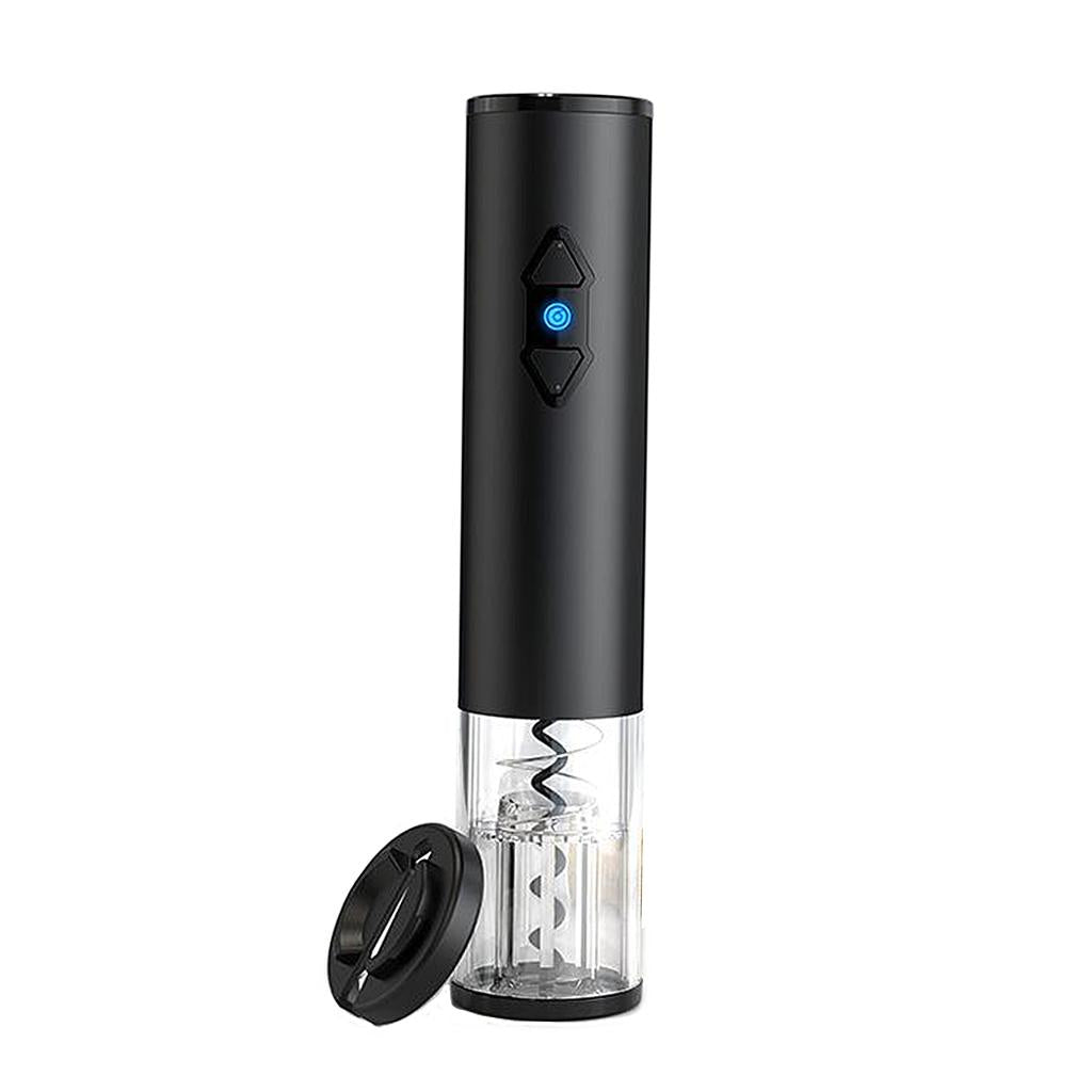 Electric Wine Opener Automatic Cordless Corkscrew Bottle Tool Battery Power Black