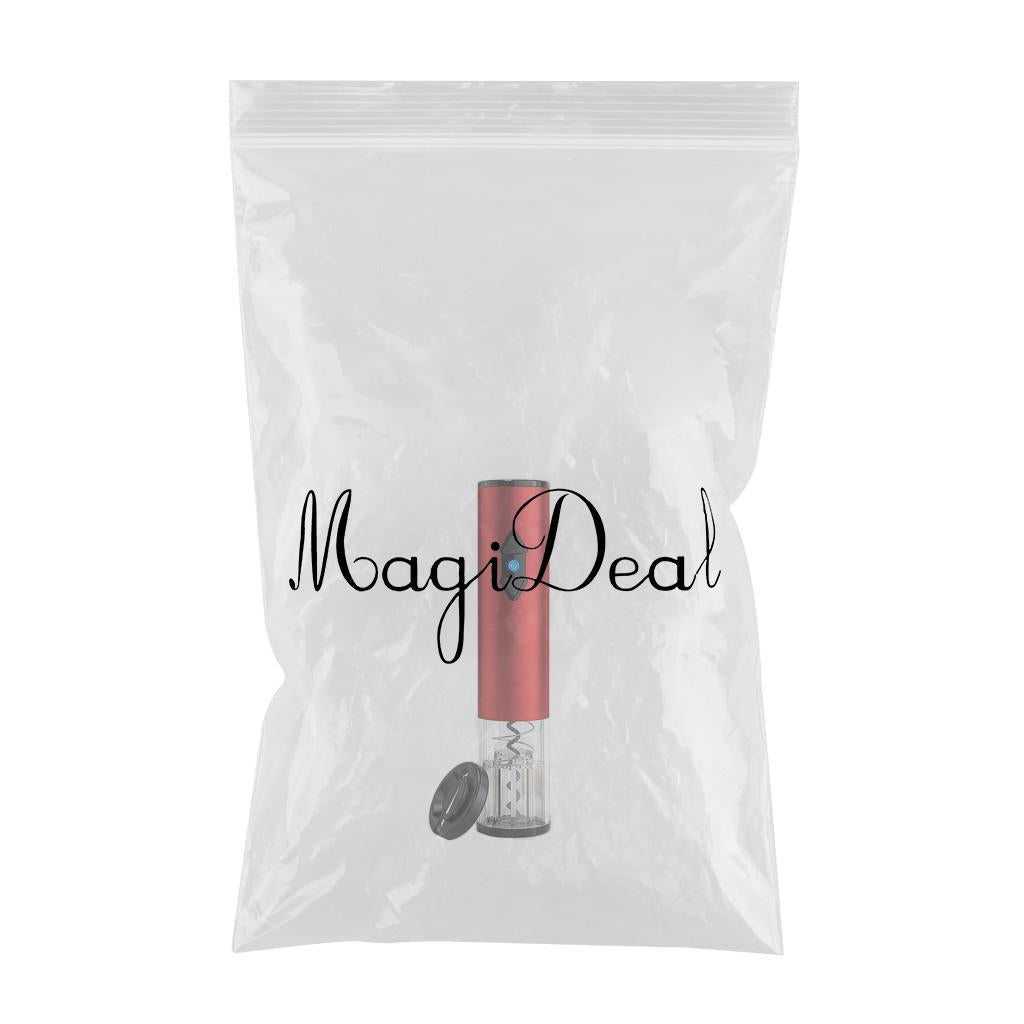 Electric Wine Opener Automatic Cordless Corkscrew Bottle Tool Battery Power Red