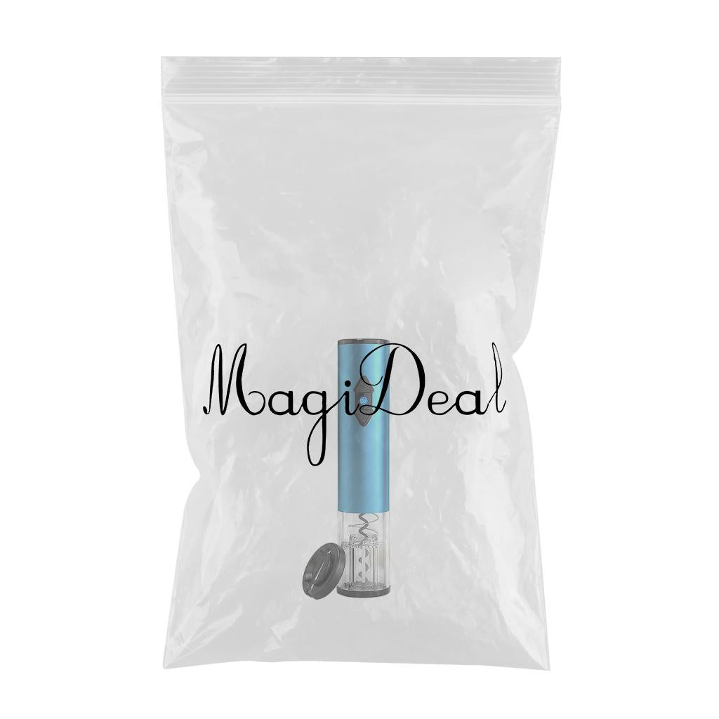 Electric Wine Opener Automatic Cordless Corkscrew Bottle Tool Battery Power Blue