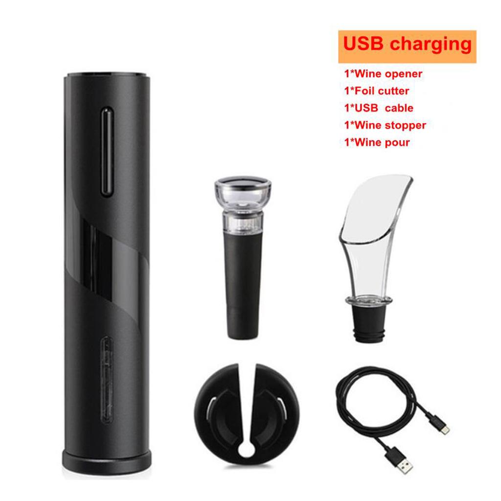 Electric Wine Opener Automatic Cordless Corkscrew Bottle Tool Style 4