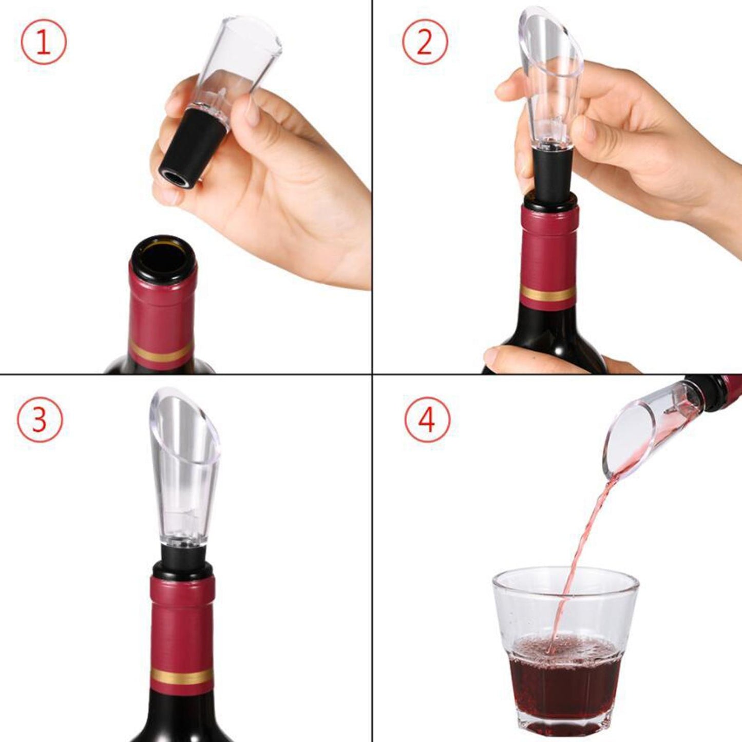 Air Pressure Wine Opener Bottle Opener Vacuum Corkscrew Kit Kitchen Style 2