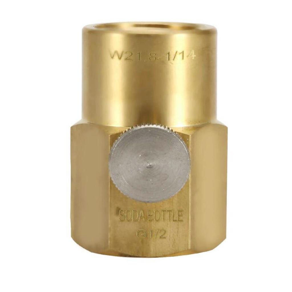 CO2 Refill Adapter TR21-4 to CGA320/ W21.8 Connector G0.5 to W21.8