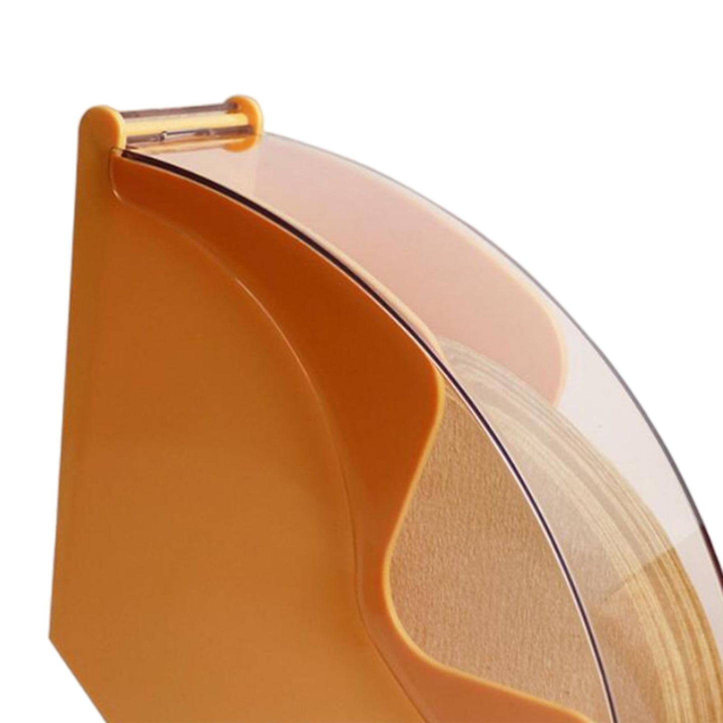Dust-proof Large Coffee Filter Holder Box Dispenser Shelf for Home Kitchen orange