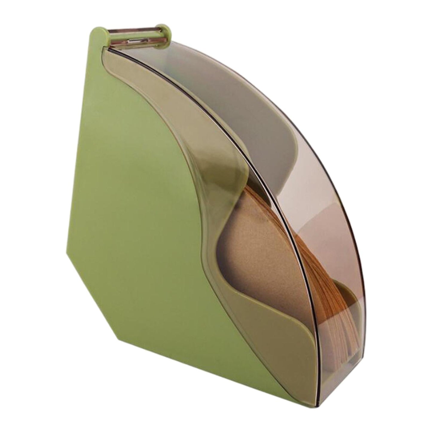 Dust-proof Large Coffee Filter Holder Box Dispenser Shelf for Home Kitchen green