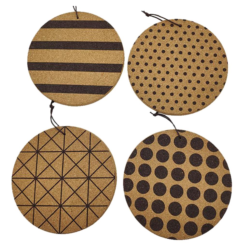 4x Placemat Heat Resistant Cup Mats Pot Bowl Placemats for Home Tool Style 2