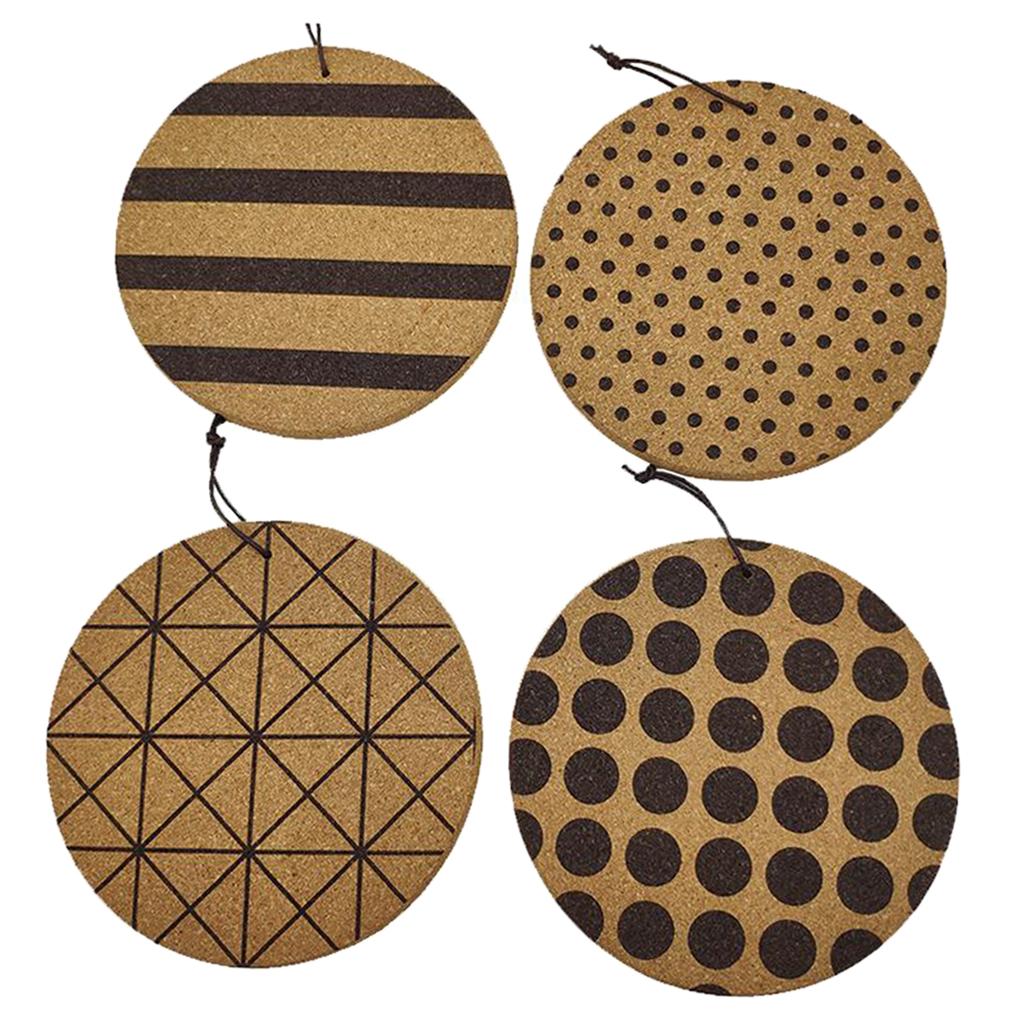 4x Placemat Heat Resistant Cup Mats Pot Bowl Placemats for Home Tool Style 2