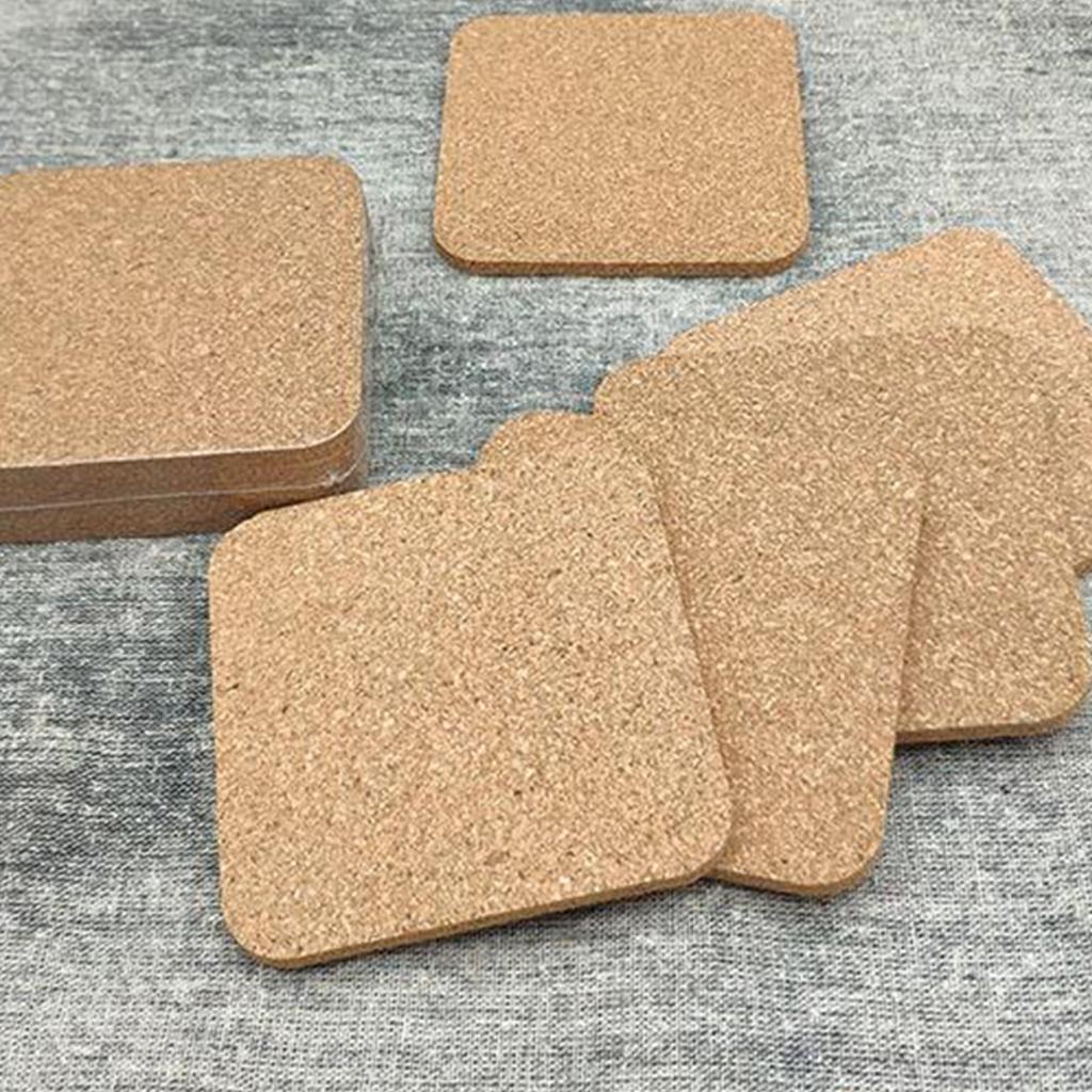 Drink Coasters Set Of 10 Square Coaster Tea Coffee Cup Mat Home Table Decor