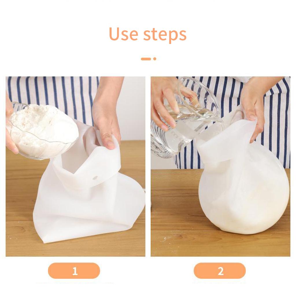 Non Stick Silicone Kneading Dough Bag Versatile Bread Pastry Dough Mixer Small