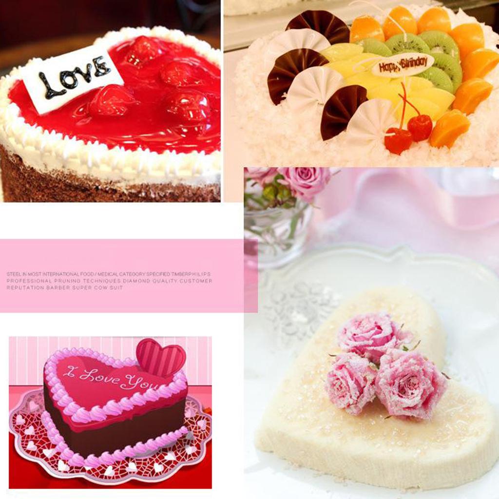 Heart Shaped Thicken Aluminum Alloy Chocolate Cake Pan DIY Baking Mold Tool 8inch