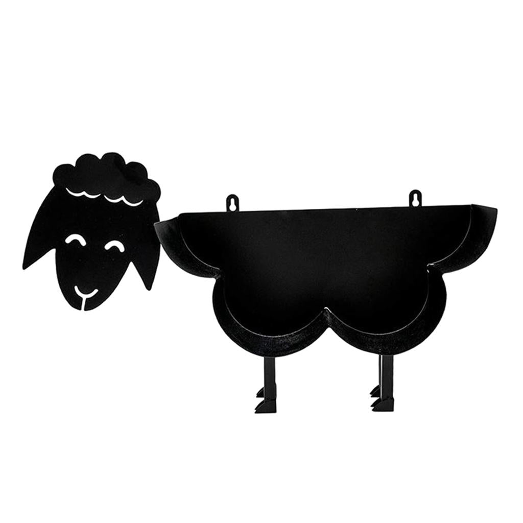 Free Standing 7 Roll Black Toilet Paper Tissue Storage Holder Stand