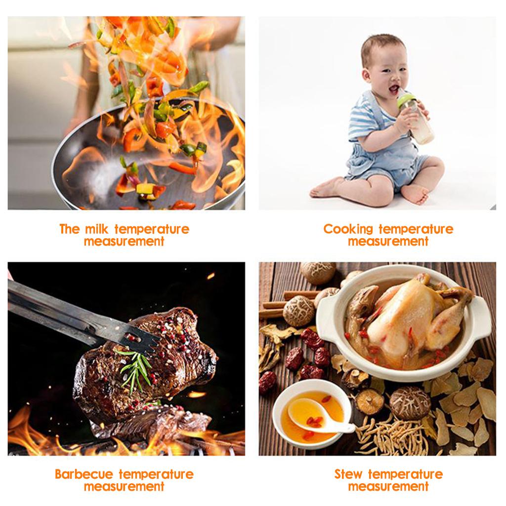 Bluetooth Meat Thermometer Large LCD Display Cooking Thermometer 4 Probes