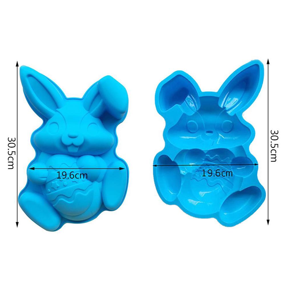 Easter Rabbit Bunny Silicone Cake Mold Mould for Home Bakery Baking Tool