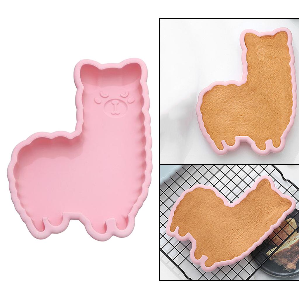 Easter Cake Mold Chocolate Candy Mold Fondant Making Tool Alpaca Pink