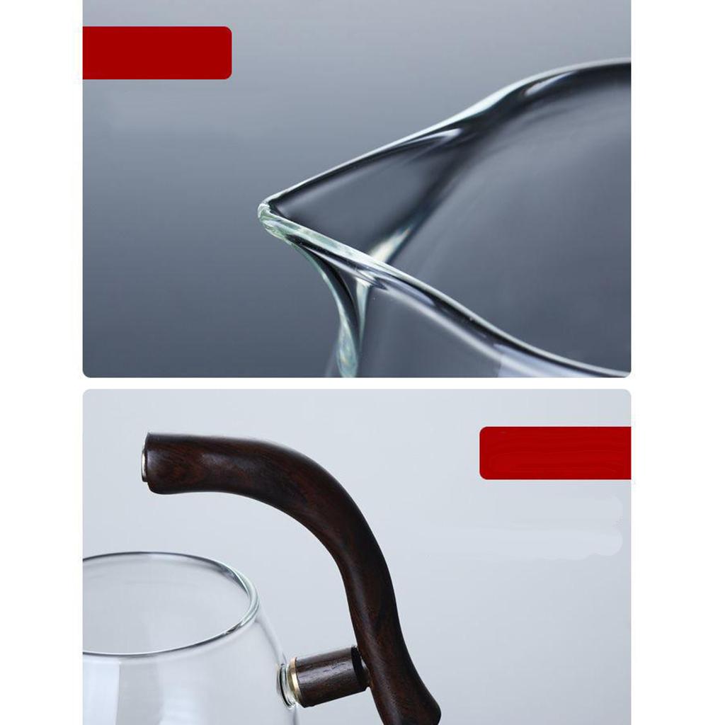 Kungfu Glass Tea Set Magnetic Water Diversion for Kitchen
