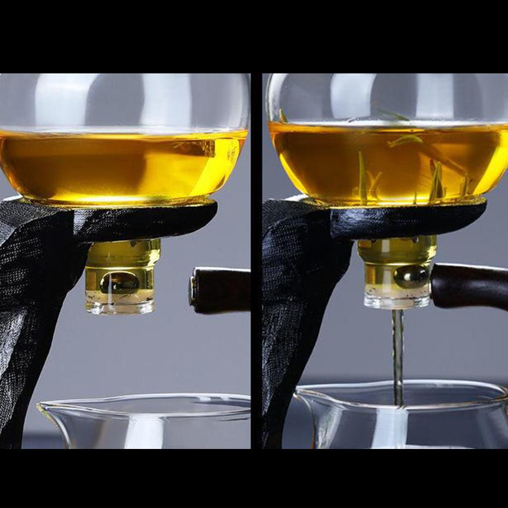 Kungfu Glass Tea Set Magnetic Water Diversion for Kitchen