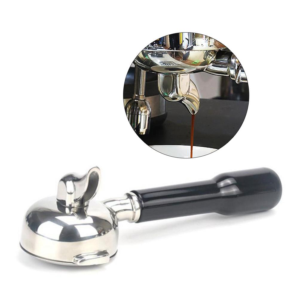 58mm Portafilter with Spout for Expobar E61 Coffee Machine, Stainless Steel Single Spout A
